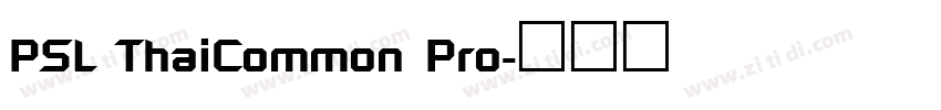 PSL ThaiCommon Pro字体转换